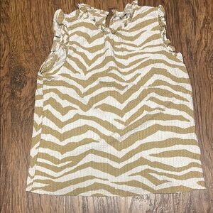 LOFT medium Woman Textured Sleeveless Top, Great Condition